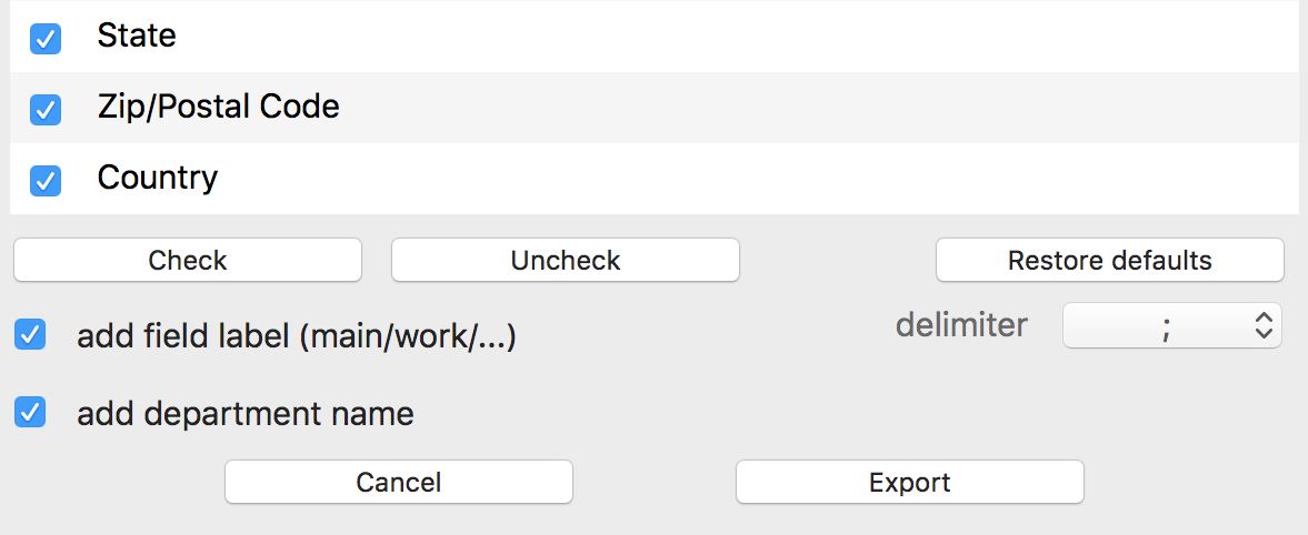 Add field labels